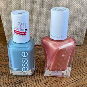 Two essie Nail Polish - Blue Mooning and SunRush Metal. Full Size. New!